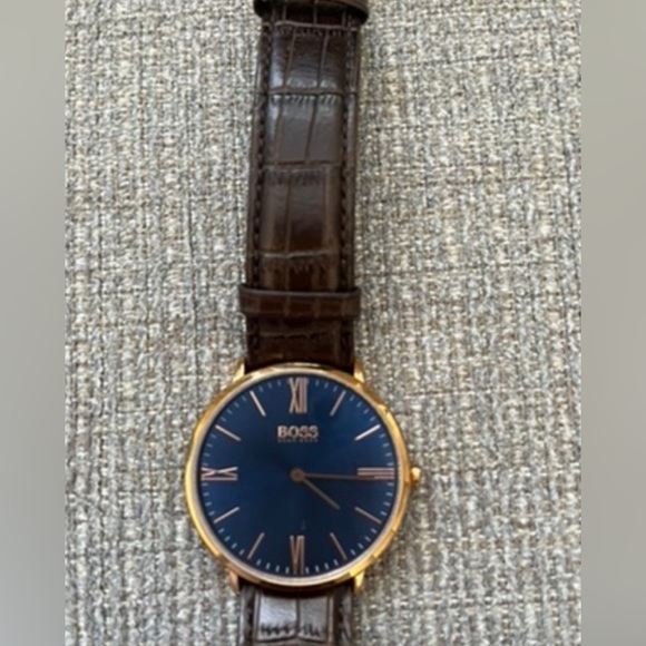 MEN’s BOSS Leather Strap Wrist watch - Picture 5 of 9